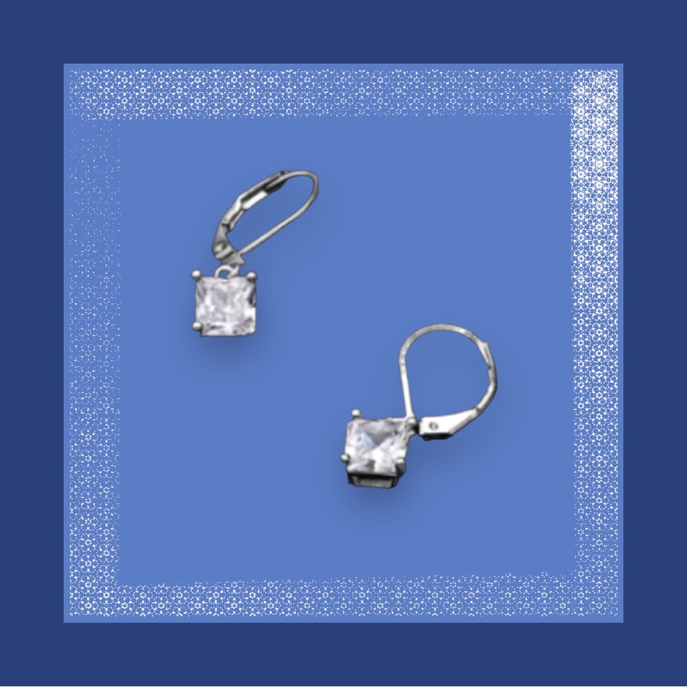 Gorgeous White Gold Plated Teardrop Earrings by Nikola Valenti - Picture 2 of 5